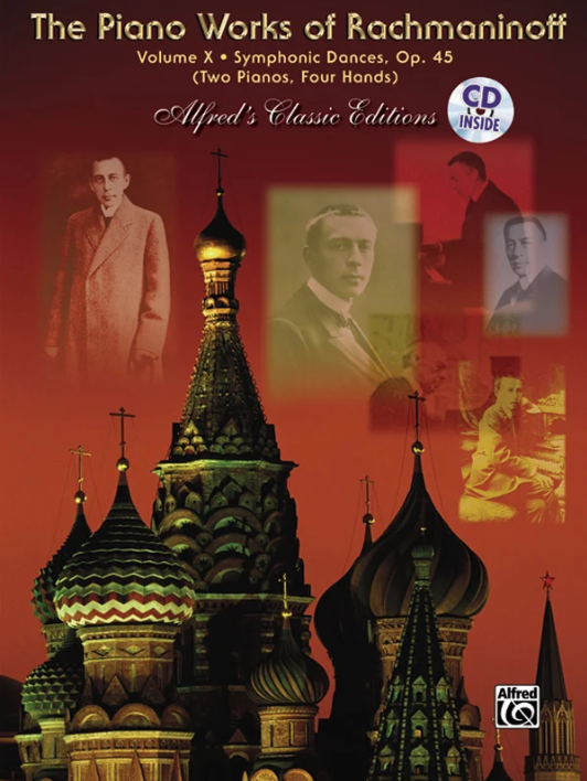 The Piano Works of Rachmaninoff, [0j*] Volume X: Symphonic Dances, Opus 45 (Two Pianos, Four Hands): Piano Duo (2 Pianos, 4 Hands) Book & CD (2 copies required) (SALE ITEM)